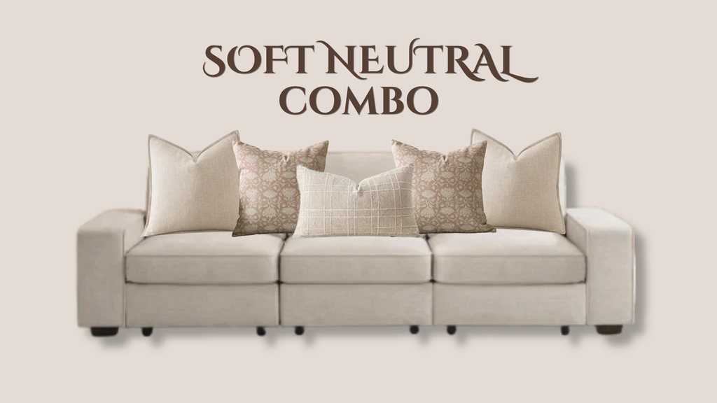 neutral throw pillow combinations